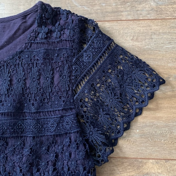 Twik navy lace t-shirt - Picture 2 of 4